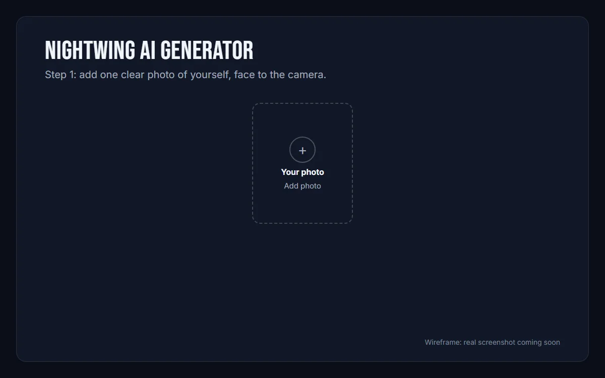 Generator with one photo slot
